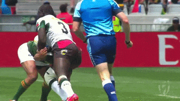 Massive tackle on the Buffalo!
