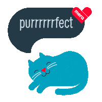 Cat Love Sticker by MeraPetfood