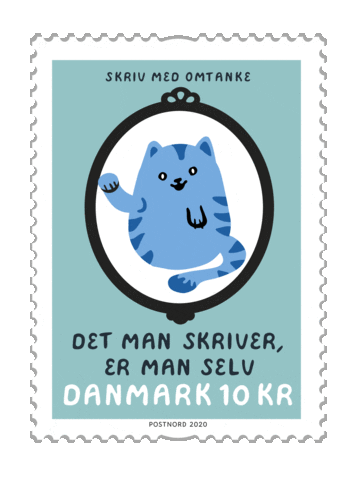 PostnordDK giphyupload post stamp stamps Sticker