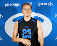 No Big Deal Shrug GIF by BYU Cougars