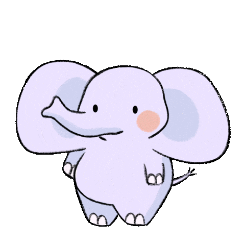 TOJIMoonGoo elephant tojimoongoo Sticker