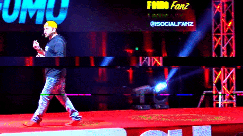 On Stage Speaker GIF by iSocialFanz