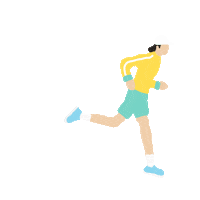 Lucy Running Sticker