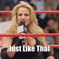 Just Like That Snap Finger GIF by Trish Stratus
