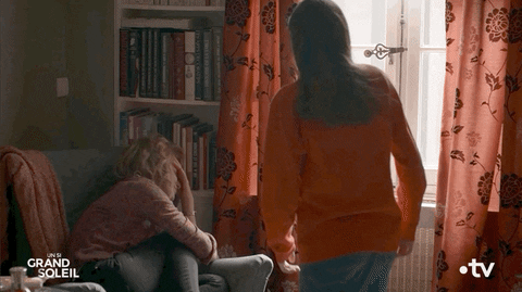Sad Support GIF by Un si grand soleil