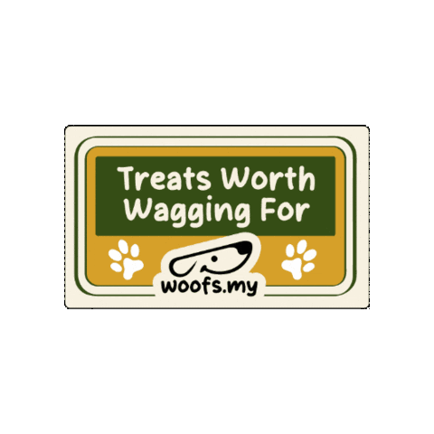 woofsmy doglover dogtreats dogsnacks woofs Sticker