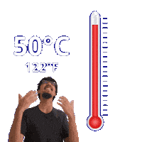 50 Degrees Sticker