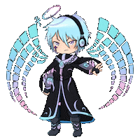 Lunime anime music games life Sticker