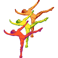 Neon Glide Sticker by Jacob's Pillow Dance Festival