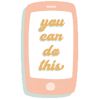 You Can Do This Phone Sticker by Mikyla Creates