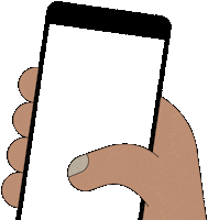 Hand Phone Sticker by YK Animation Studio
