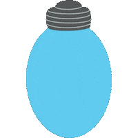 Blue Light Christmas Sticker