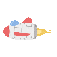 ObraDigitalPH cute robot rocket galaxy Sticker