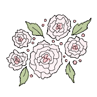 Pink Flower Sticker by TWG Designs