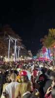 Crowds of Spring Breakers Pack Miami Beach