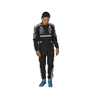 T Pose Formula One Sticker by Mercedes-AMG Petronas Formula One Team