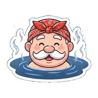 DrSimiTokyo water bat shower simi Sticker