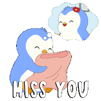 Miss U Sticker by Pudgy Penguins