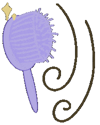 reginaawang hair pretty sparkle purple Sticker
