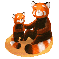 Panda Mutterliebe Sticker by Carlsen Kinderbuch