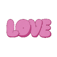 Anya_Hindmarch love pink ah chubby Sticker