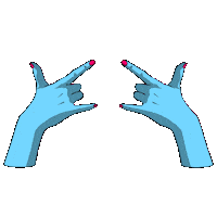 Hands Sticker by The Cake Escape