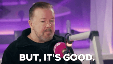 Ricky Gervais GIF by AbsoluteRadio