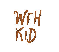 Wfh Kid Sticker by Shylla