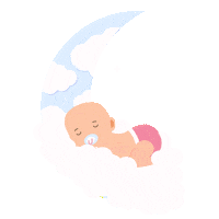 suzuranbabymalaysia moon cloud raya newborn Sticker