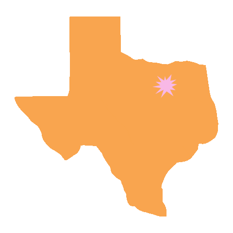 Texas Map Tea Sticker by TEASOM
