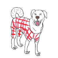 Big Dog Sticker by James Thacher