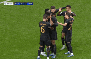 Champions League Hug GIF by UEFA