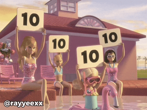 Perfect Score Barbie GIF