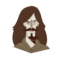 MentanAsh spin head turnaround misadventurers Sticker