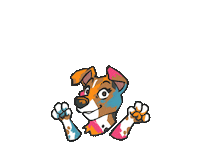 Throwing Holi Powder Sticker