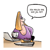 Strandforlag bodil lunchstriper borgelund pondus Sticker