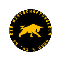 Zoom Bull Sticker by Die Wirtschaftshelden