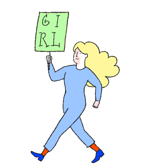 animation girl Sticker by ailujulia