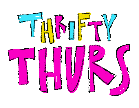 kitschylemon giphyupload thrift thrifting thrifty Sticker