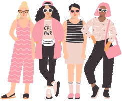 squad girl power Sticker by The Busy Bee