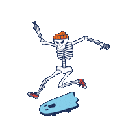 Skateboard Skating Sticker by babauba