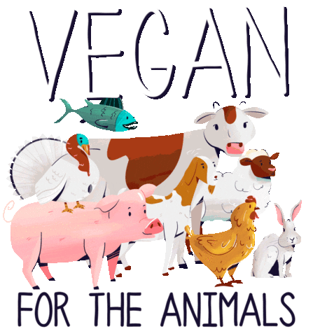 livekindlyco giphyupload animals vegan kindness Sticker