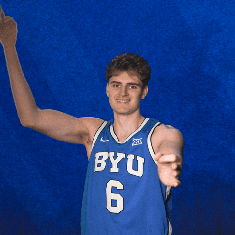 Byu Basketball Celebration GIF by BYU Cougars