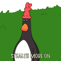Hiding Stealth GIF by Feathers