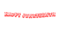 Happy Juneteenth Sticker by Jennifer Greenhill