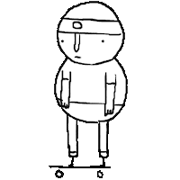 skate skateboarding Sticker by EVANREDBORJA