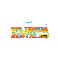 Back To The Future Sticker by Delorean Rental