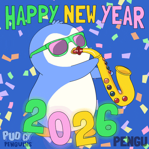 New Year Penguin GIF by Pudgy Penguins