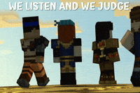 Minecraft Story Mode Judging You GIF
