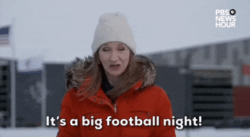 "It's a big football night!" 